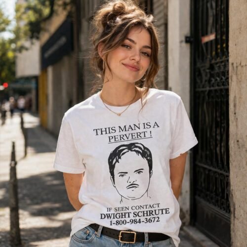 Playera The Office Dwight Is A Pervert - Imagen 3