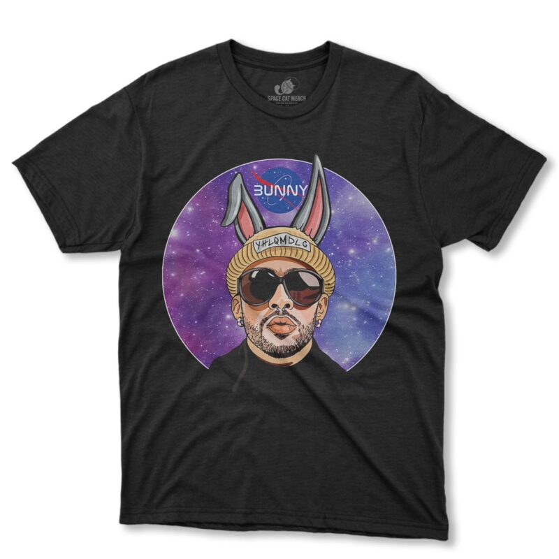 Playera | Nasa Bad Bunny Negra