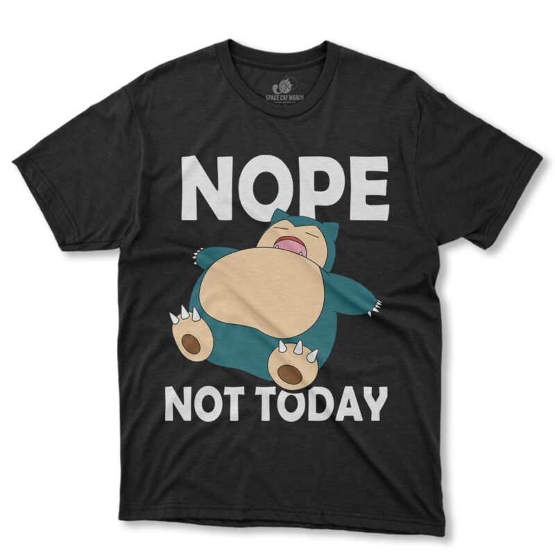 Playera | Snorlax Not Today Pokemon