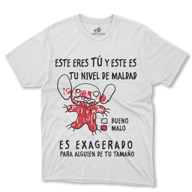 Playera | Lilo Y Stitch Nivel De Maldad