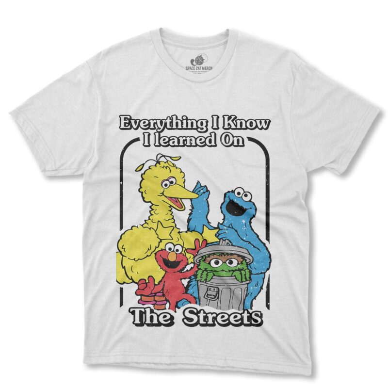 Playera | Plaza Sésamo Everything I Know I Learned On Street