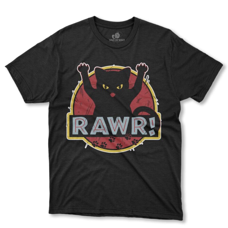 Playera | Gato Rawr Jurassic Park