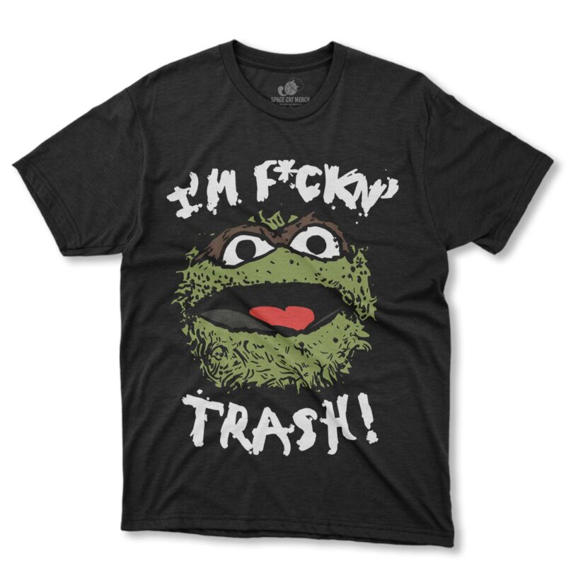 Playera | Oscar Come Basura Plaza Sésamo Negra