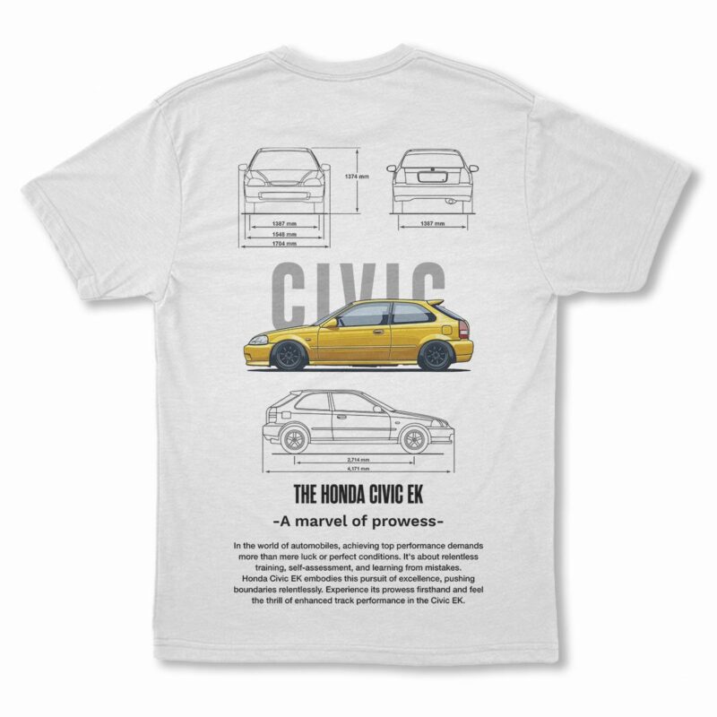 Playera | Honda Civic A Marvel Of Prowess Blanca