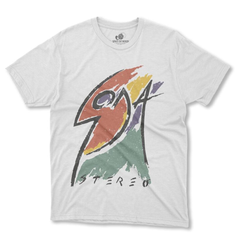 Playera | Soda Stereo 1989 Logo Blanca