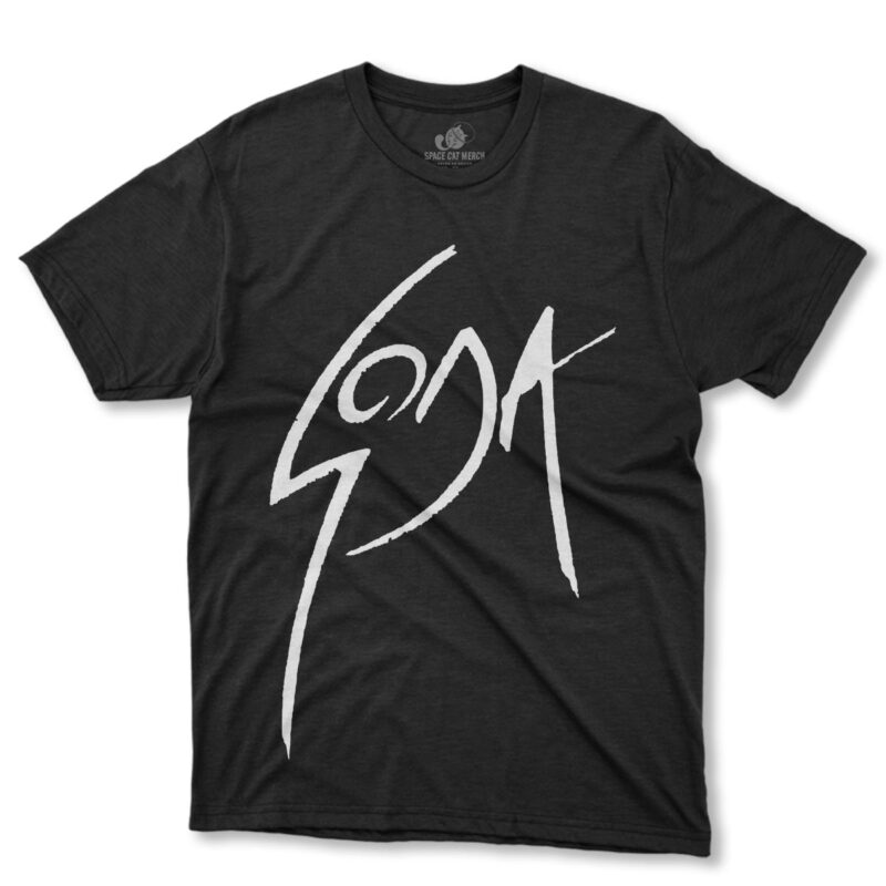 Playera | Soda Stereo 1989 Logo Negra