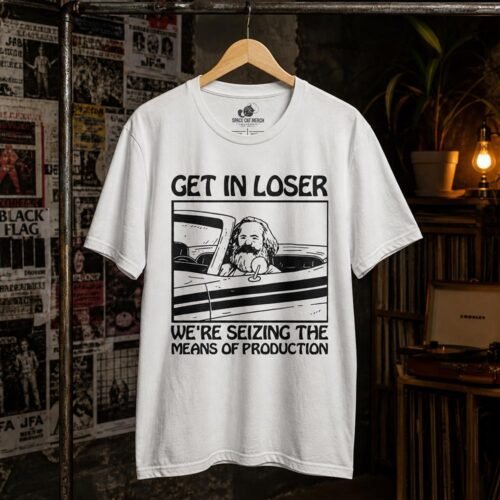 Playera Karl Marx Get In Loser Communism - Imagen 4