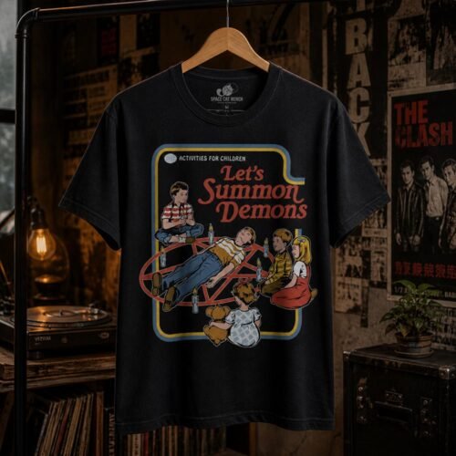 Playera Lets Summon Demons Poster Retro - Imagen 4