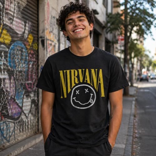 Playera Nirvana Logo Face - Image 2