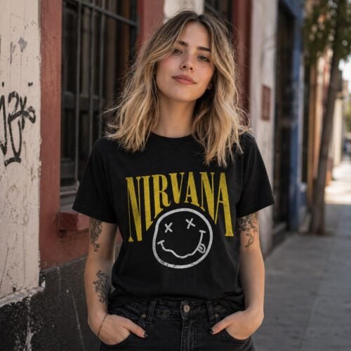 Playera Nirvana Logo Face - Image 4