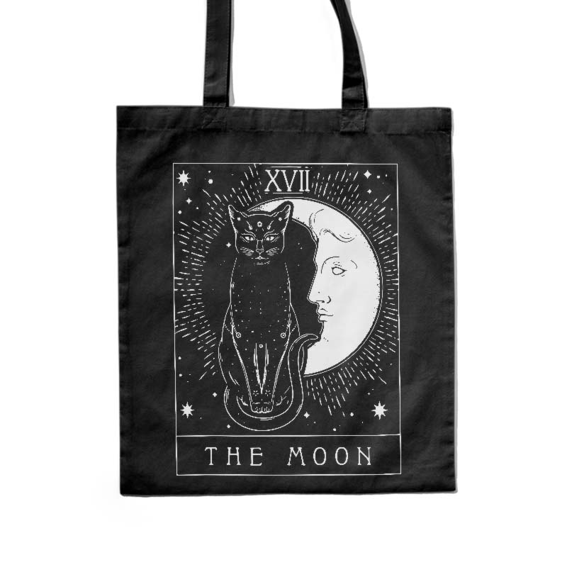 Totebag de Tarot Gato Negro The Moon