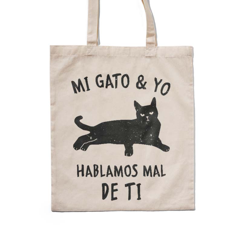 Totebag de Mi Gato Y Yo Hablamos Mal De Ti