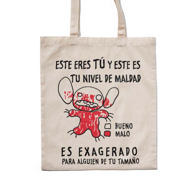 Totebag de Lilo Y Stitch Nivel De Maldad
