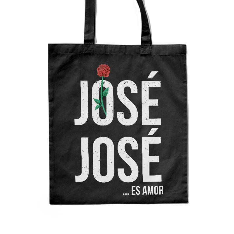 Totebag de José José Es Amor Negra