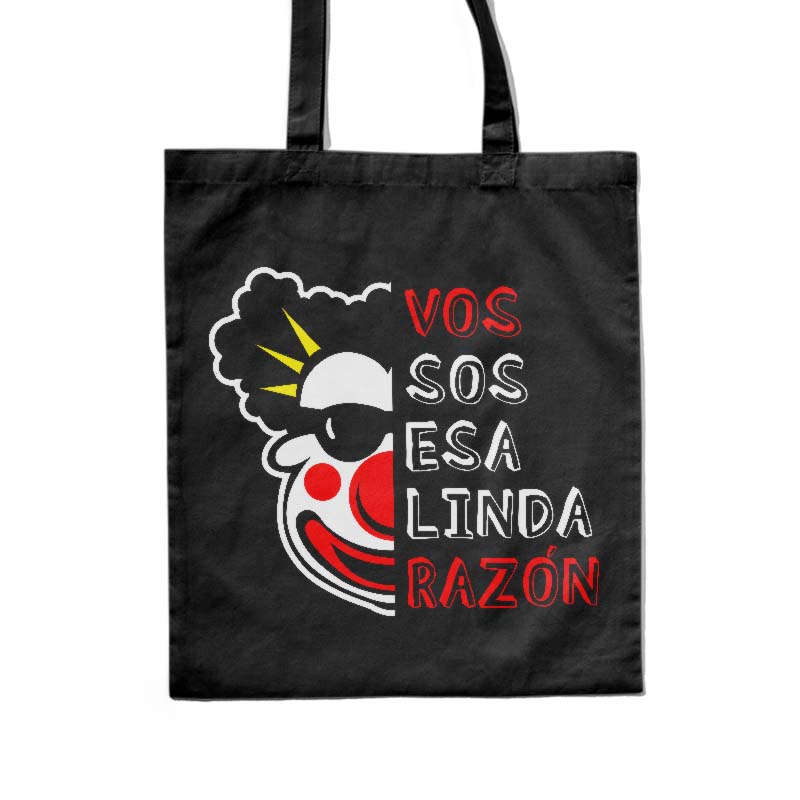 Totebag de Los Caligaris Vos Sos Esa Linda Razón