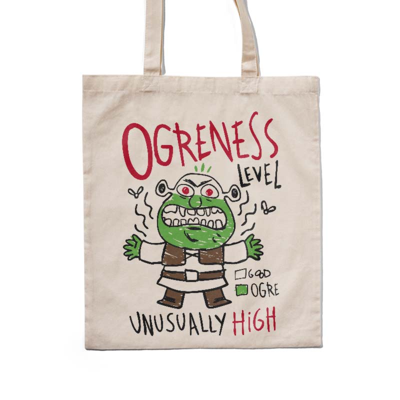 Totebag de Shrek Ogreness Level