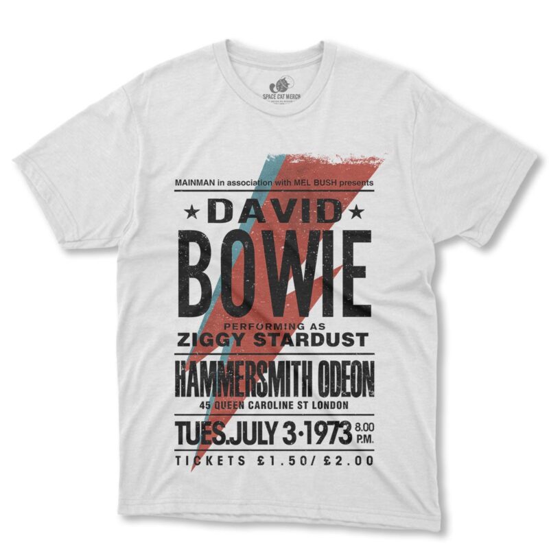 Playera | David Bowie 1973 Ziggy Stardust Poster