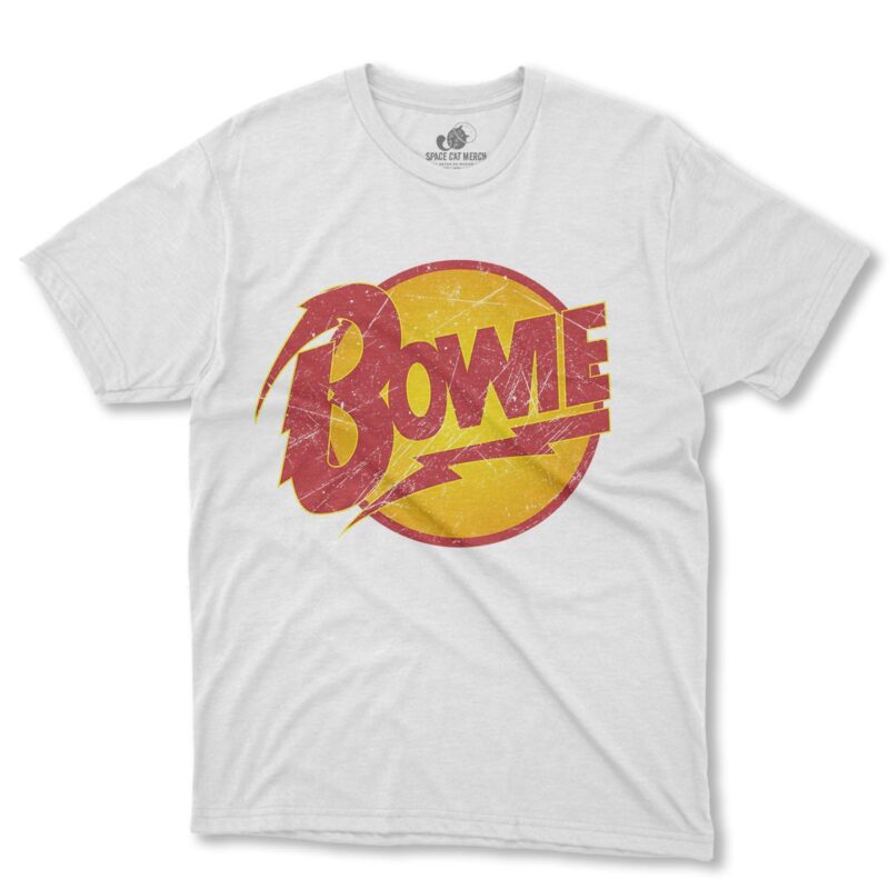 Playera | David Bowie Logo Blanca