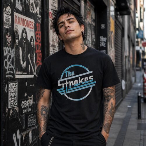 Playera The Strokes Logo Azul - Imagen 3