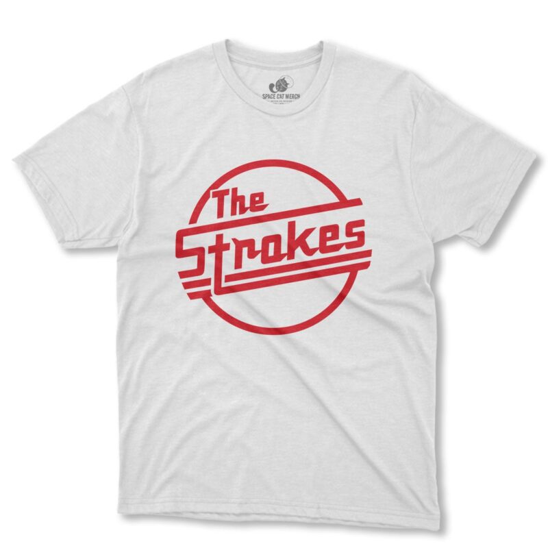Playera | The Strokes Logo Rojo Blanca