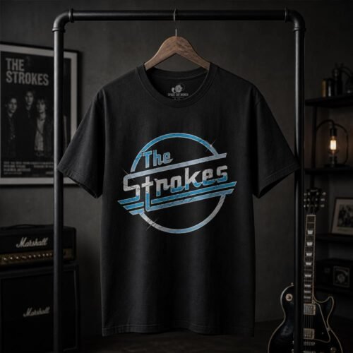 Playera The Strokes Logo Azul - Imagen 4