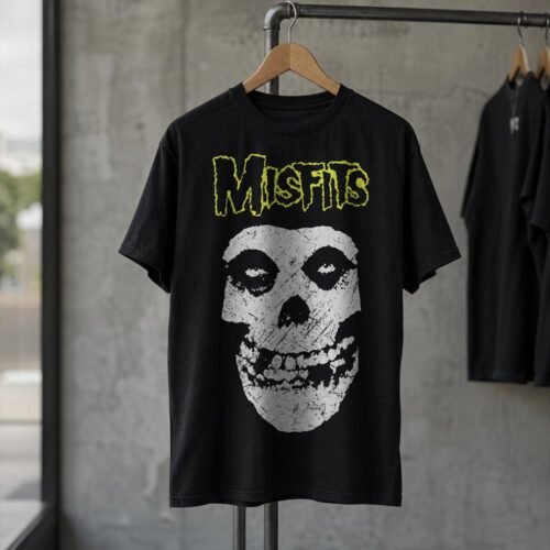 Playera Misfits Distressed Skull - Imagen 4