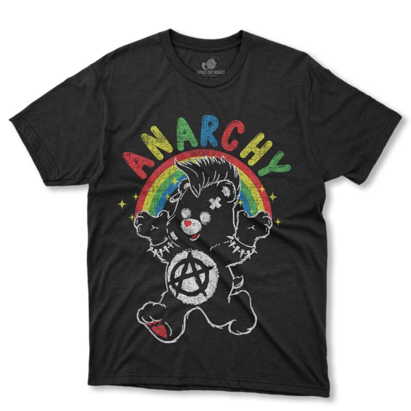 Playera | Osito Cariñosito Punk Anarquía Negra