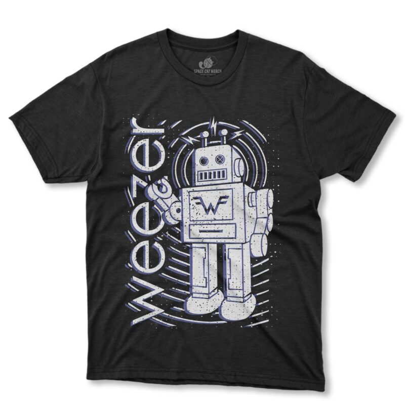Playera | Weezer Robot Negra