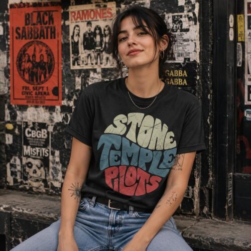 Playera Stone Temple Pilots Texto Circular - Imagen 3