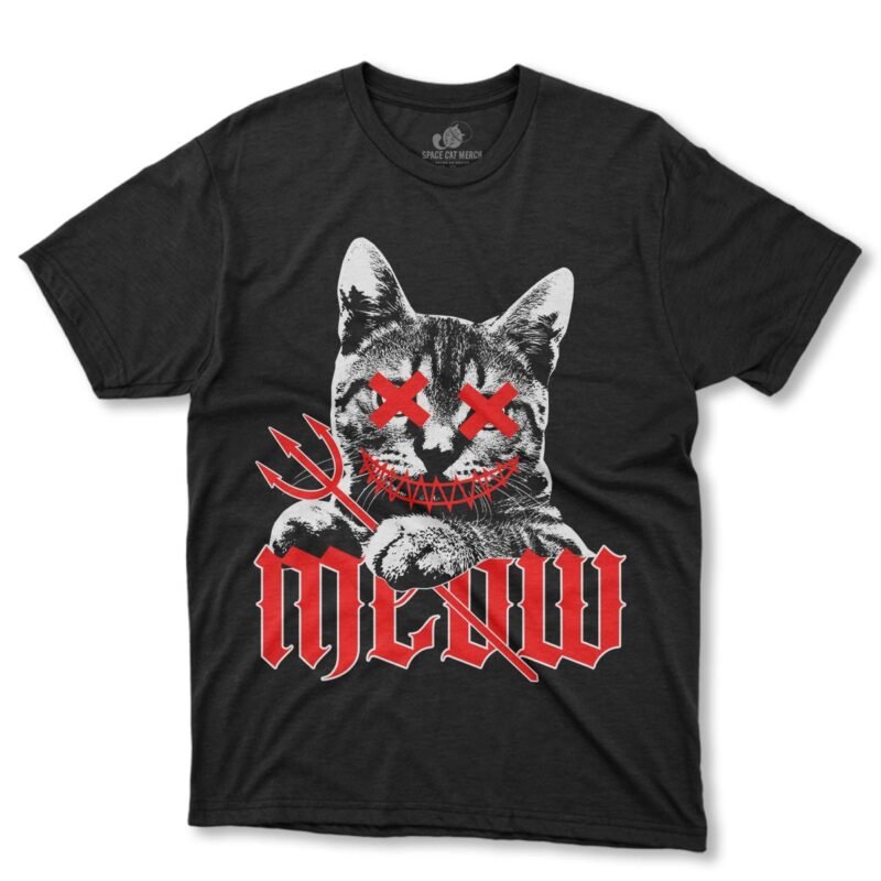 Playera Gato Meow Devil