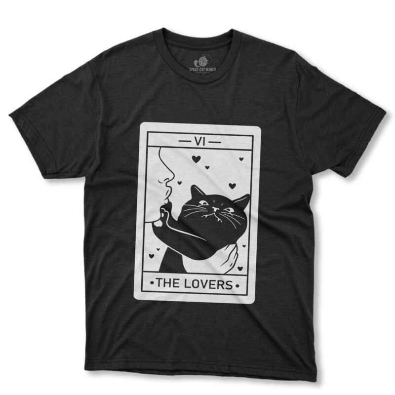 Playera Gato Tarot The Lovers