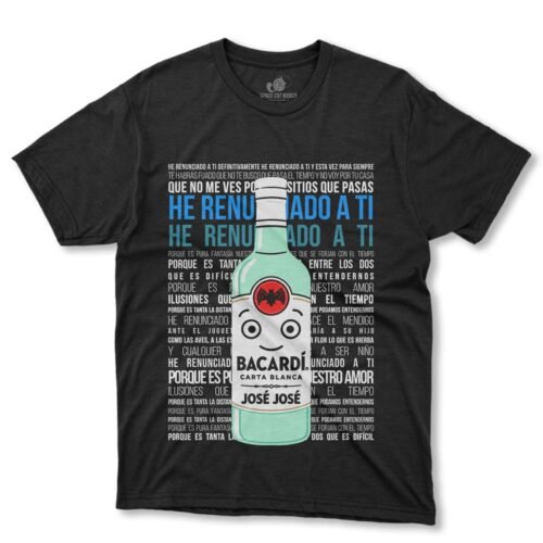 Playera José José He Renunciado A Ti Bacardí - Imagen 1